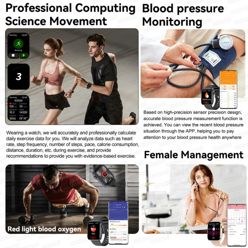 2025 New For HUAWEI Smart Watches Men Blood Pressure Blood oxygen Health Monitoring Bluetooth call Sports NFC Smart watch Women - Image 3