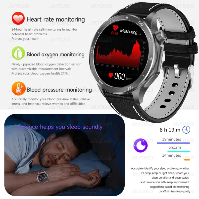 2025 New For OPPO Watch X2 Smart Watch GPS Sports Track Heart Rate Music Bluetooth Call IP68 Waterproof AMOLED Smart Watch - Image 5