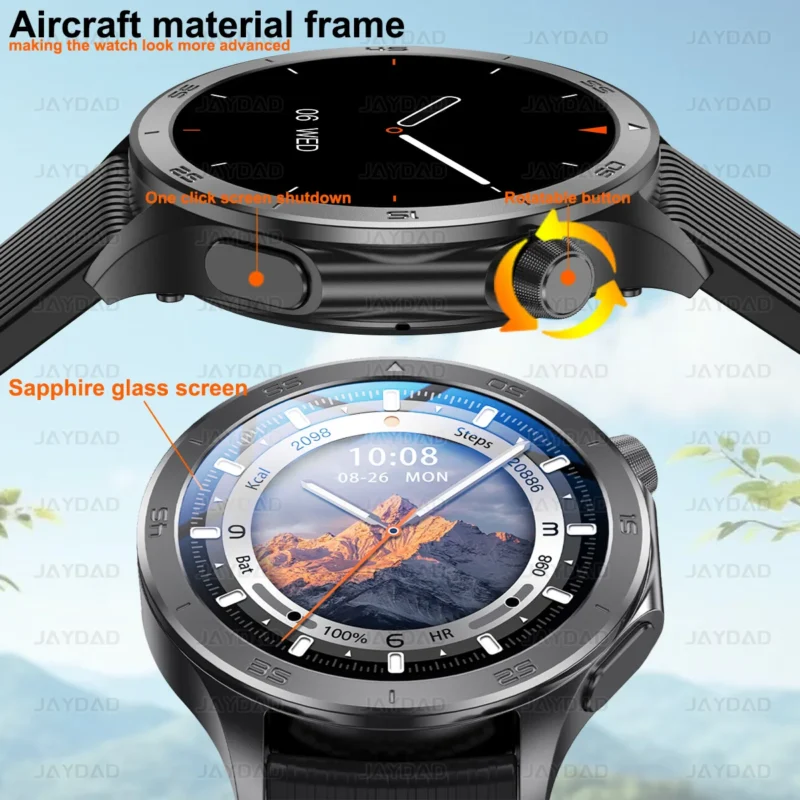 2025 New For OPPO Watch X2 Smart Watch GPS Sports Track Heart Rate Music Bluetooth Call IP68 Waterproof AMOLED Smart Watch - Image 3
