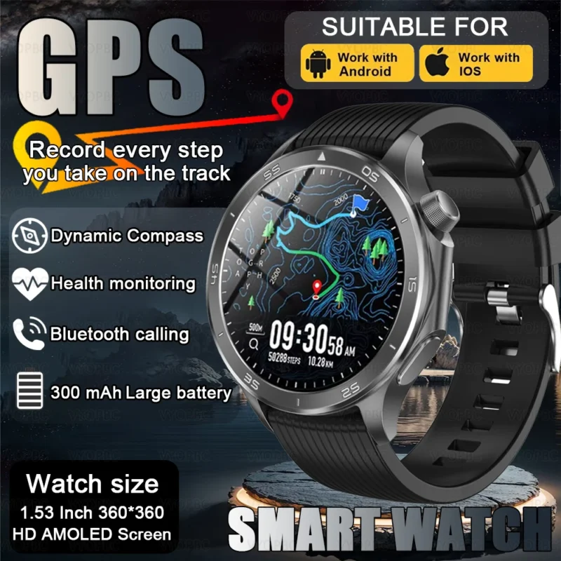 2025 New For OPPO Watch X2 Smart Watch GPS Sports Track Heart Rate Music Bluetooth Call IP68 Waterproof AMOLED Smart Watch